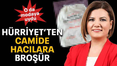 Hürriyet’ten camide hacılara broşür